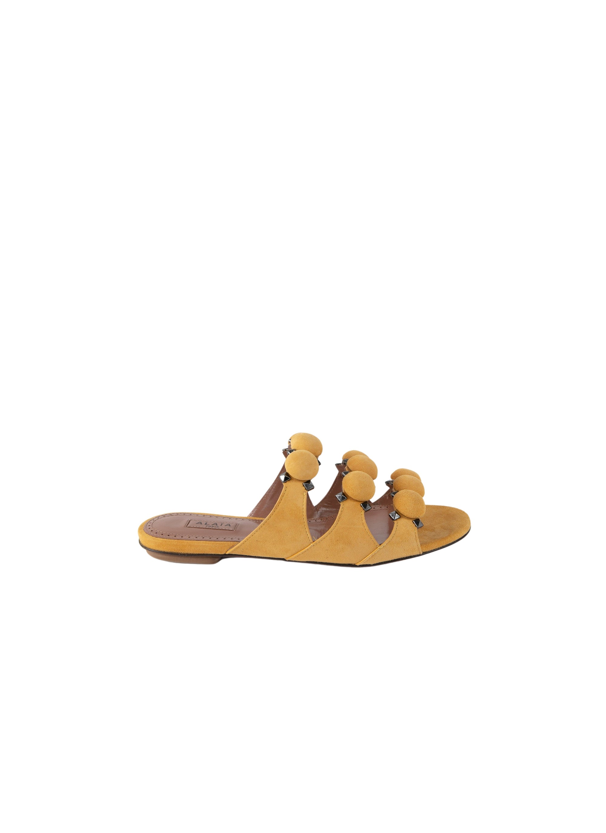 Mules ajourées en cuir géométriques - Desert