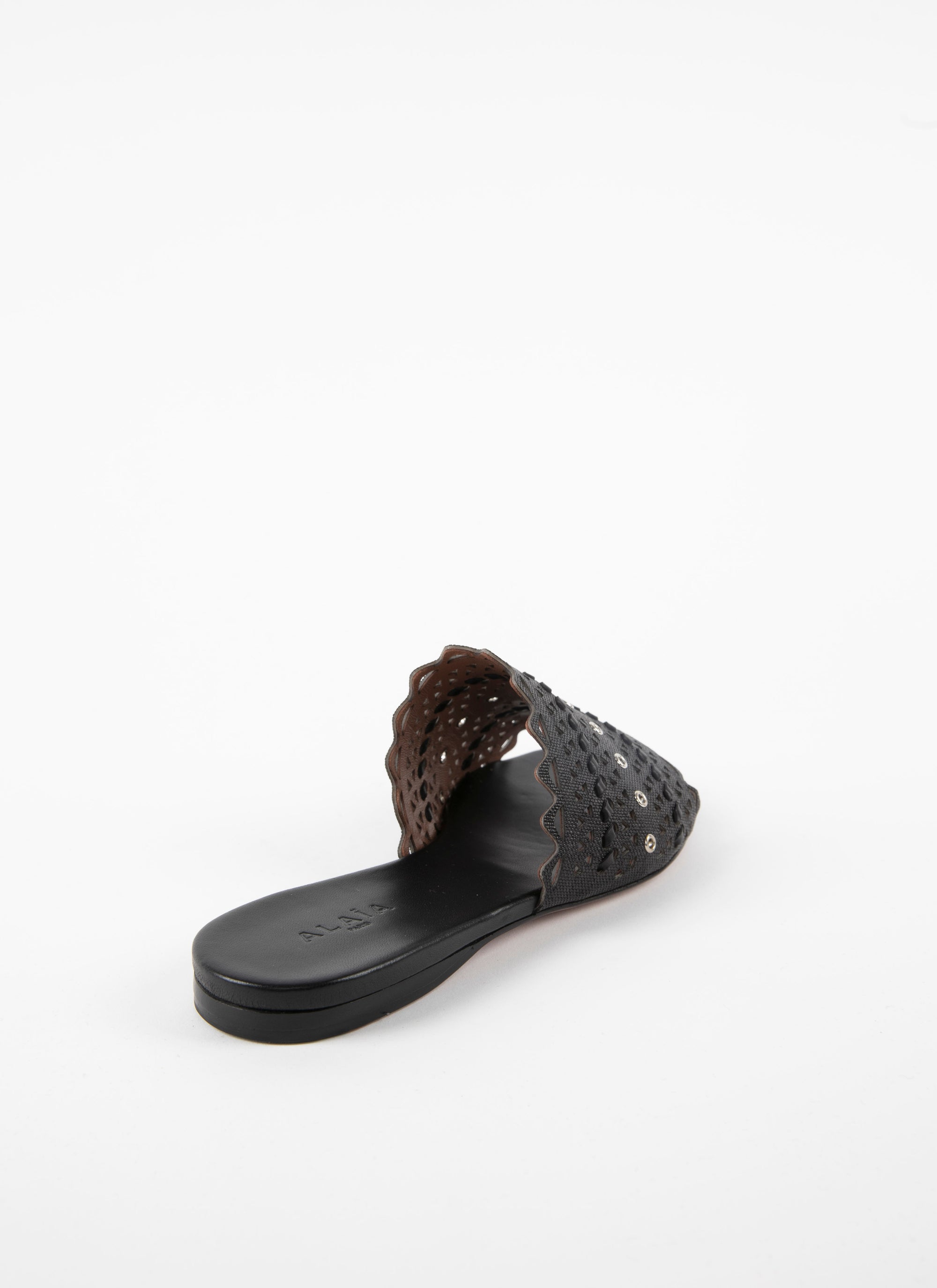Openwork flat sandals - Black intense