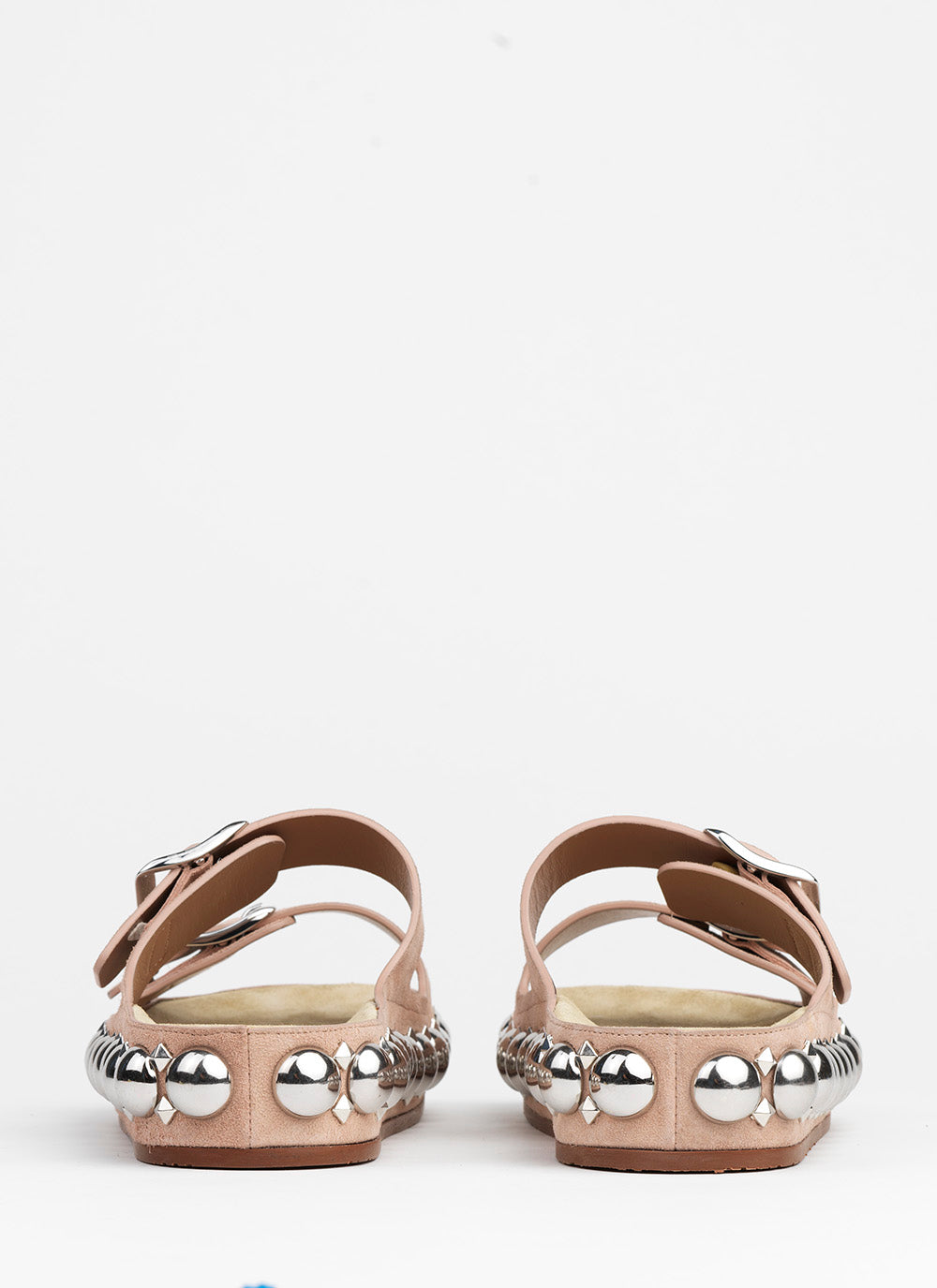Leather platform bomb sandals - Flesh