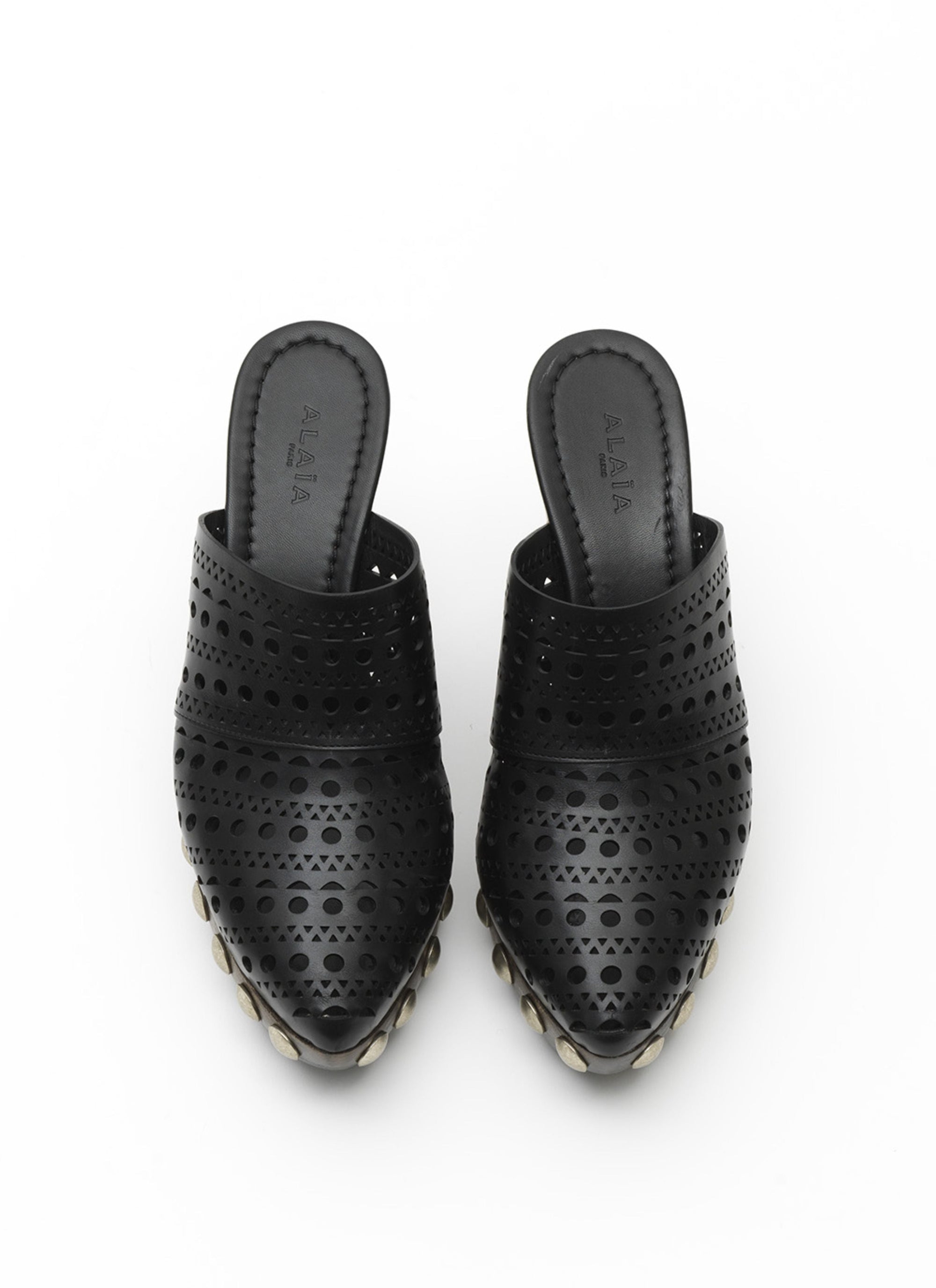 Mules plateformes Le Sabot en cuir - Noir