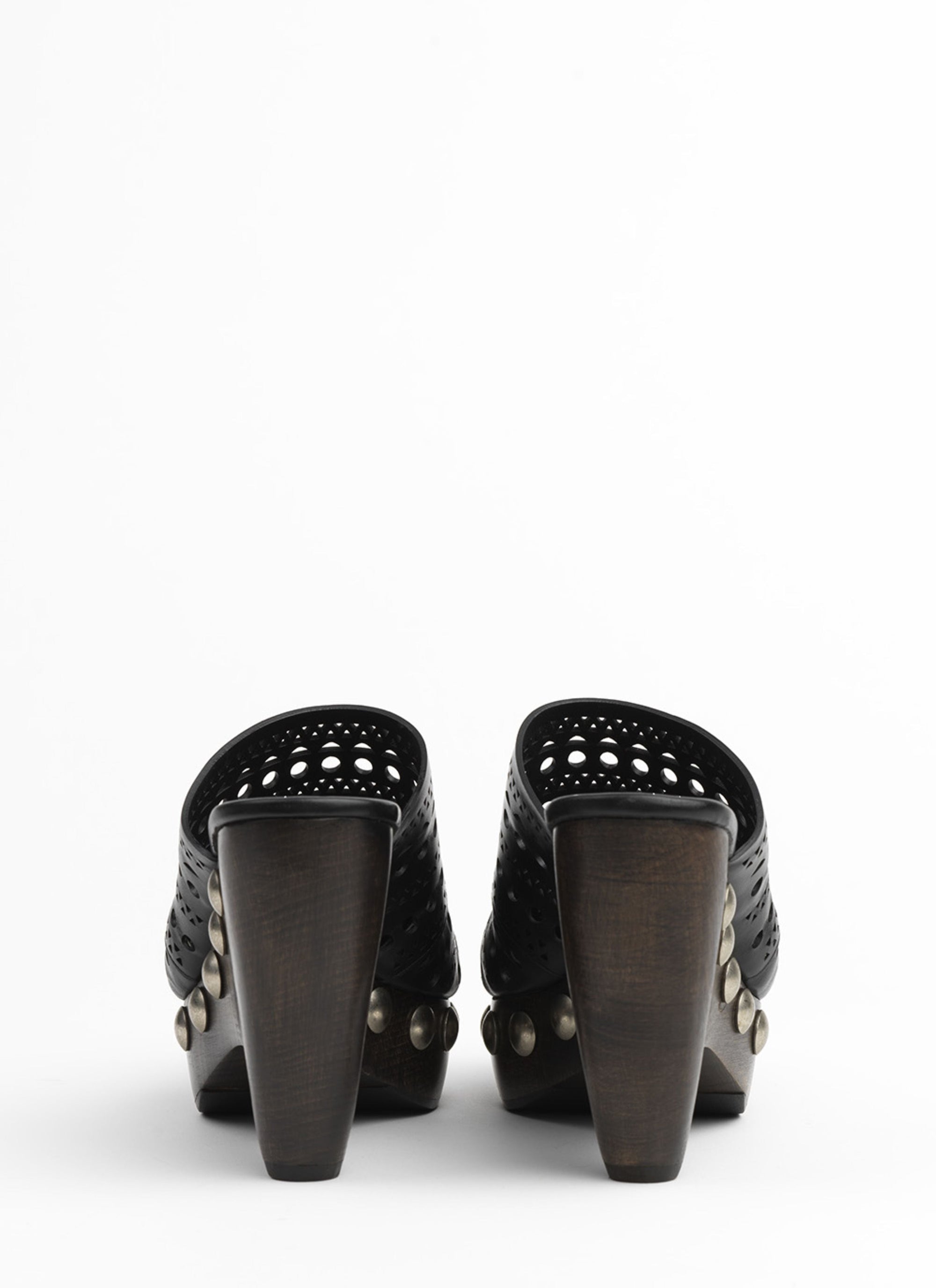 Mules plateformes Le Sabot en cuir - Noir
