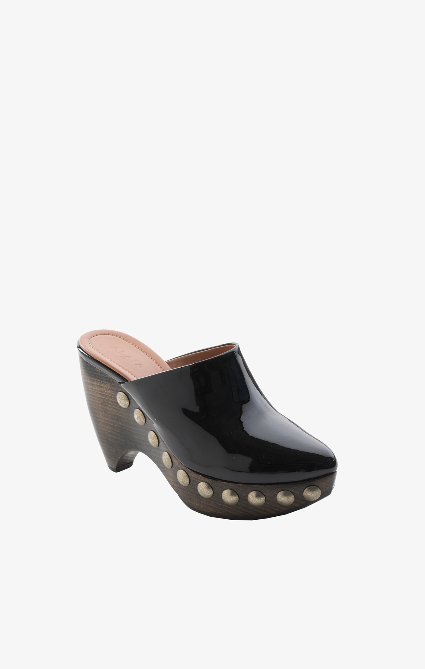 Platform Mules The Leather Clog - Black