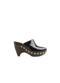 Platform Mules The Leather Clog - Black