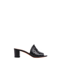 Vienna 60 Leather Mules - Black