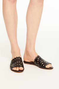 Mules plates Vienne en cuir - Chair