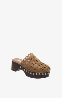 Mules plateformes en cuir - Ecorce