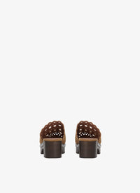 Mules plateformes en cuir - Ecorce