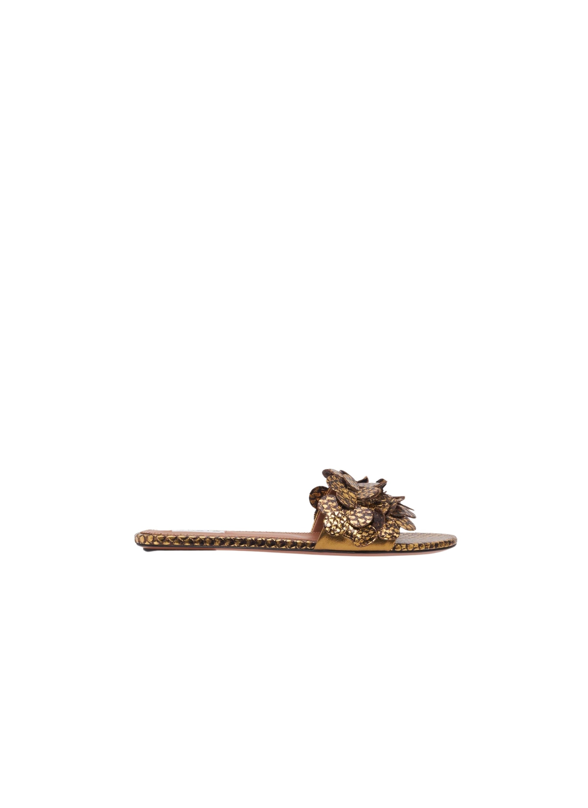Confettis Ballerinas in Precious Metallic Leather - Gold