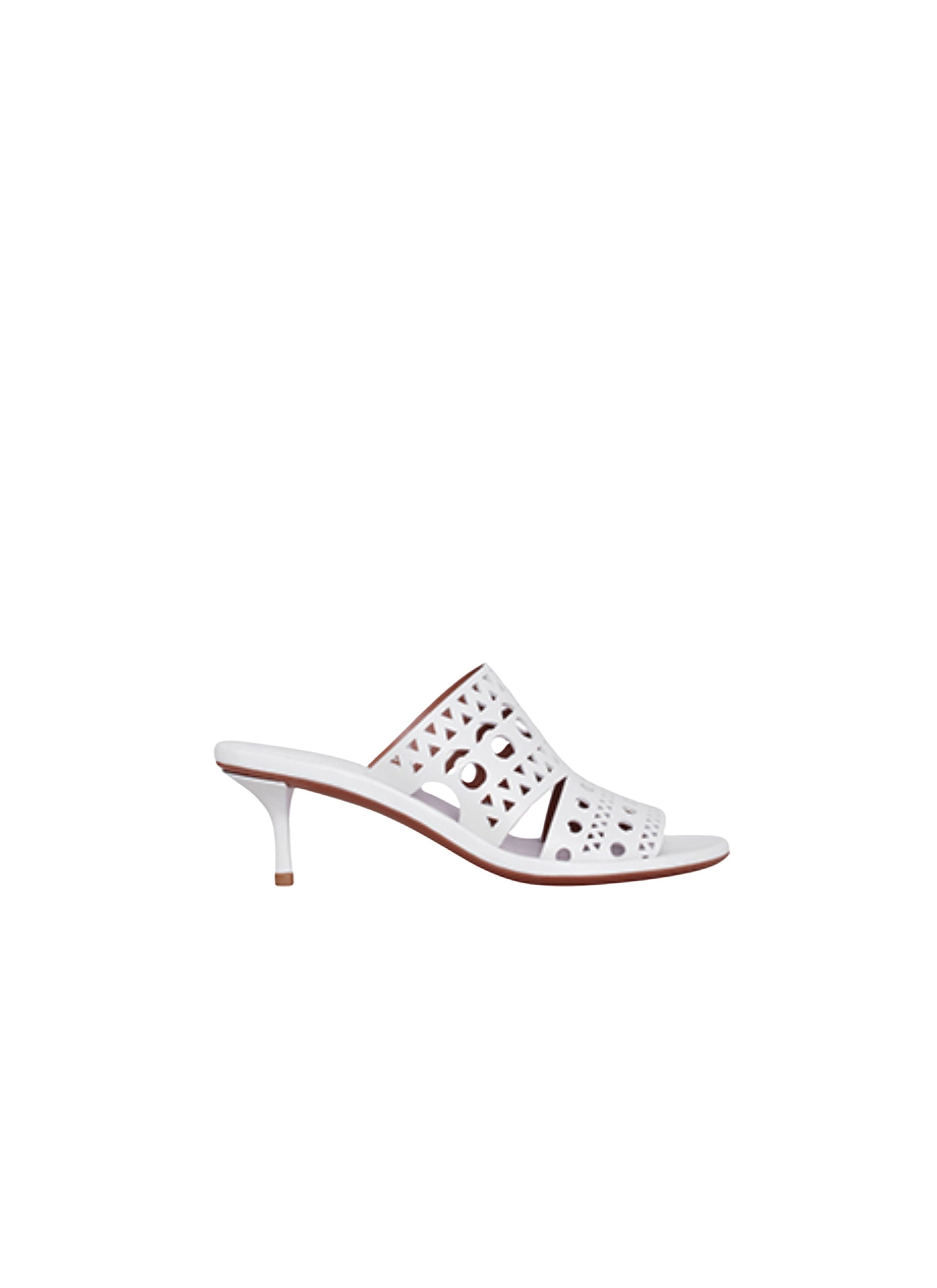 Vienna 55 Leather Mules - Off-White