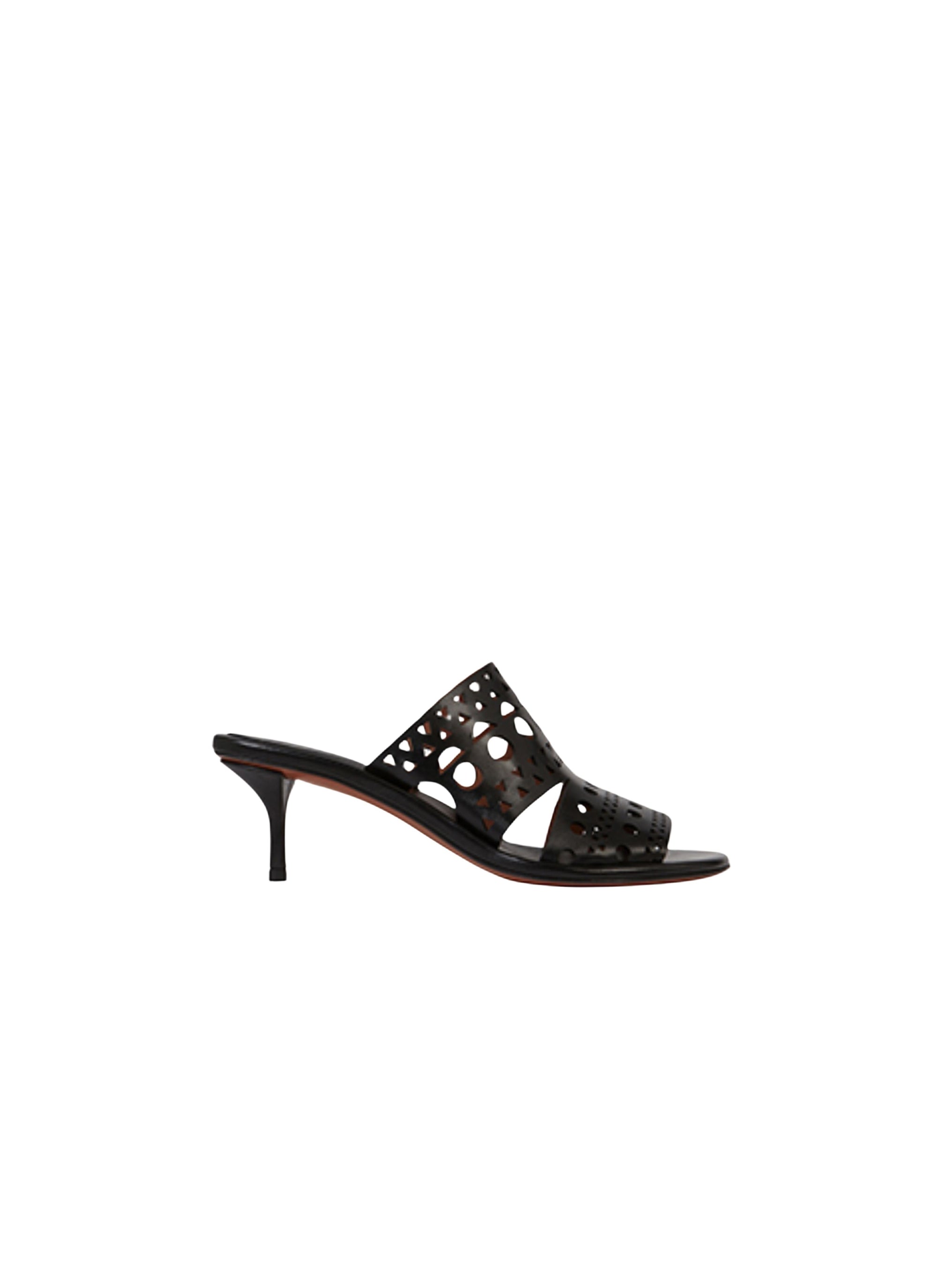 Mules Vienne 55 en cuir - Noir