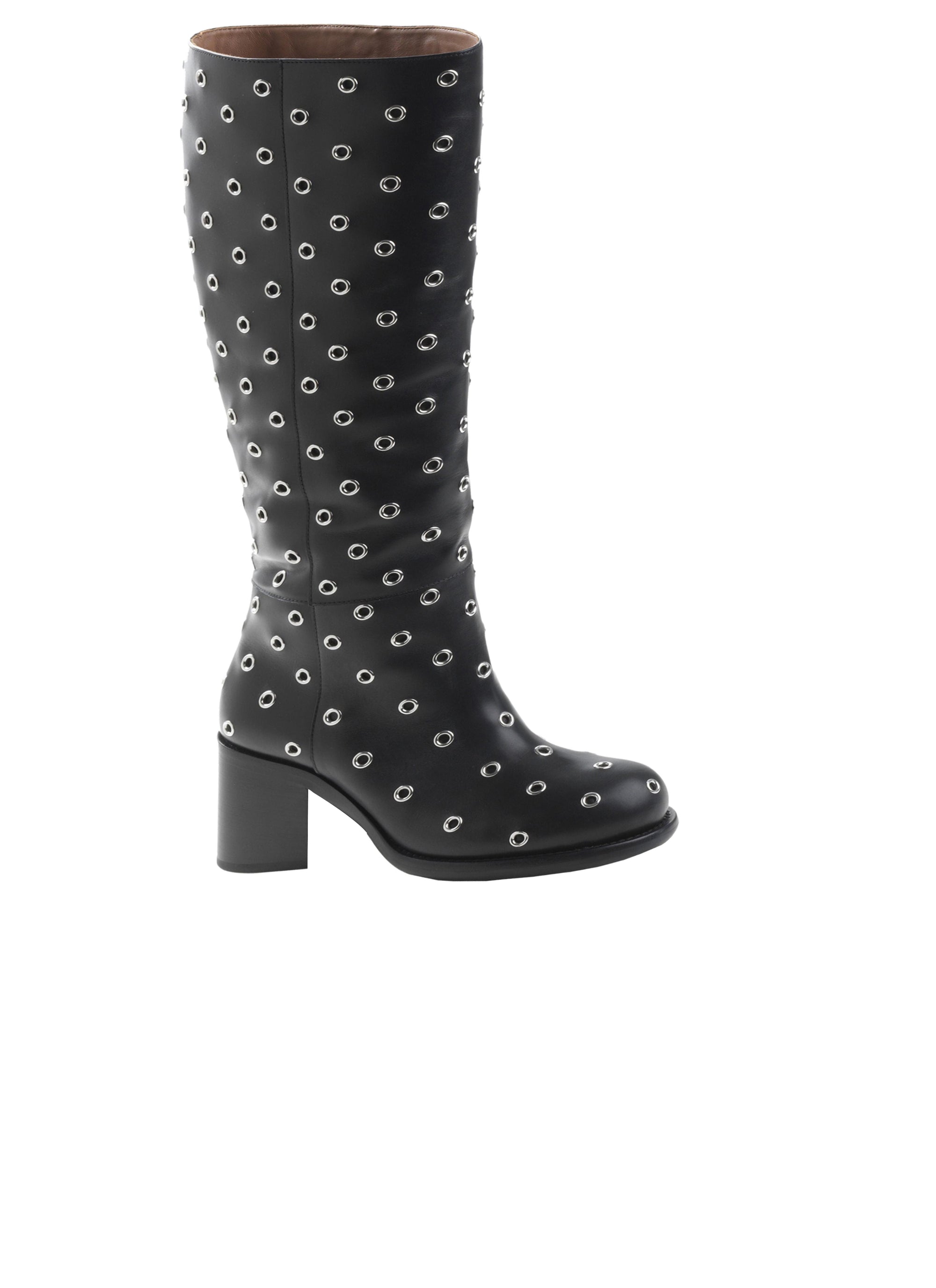 Bottes Round en cuir - Noir