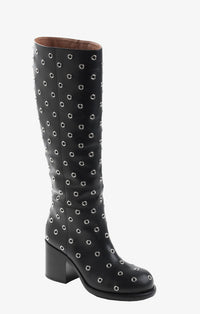 Bottes Round en cuir - Noir