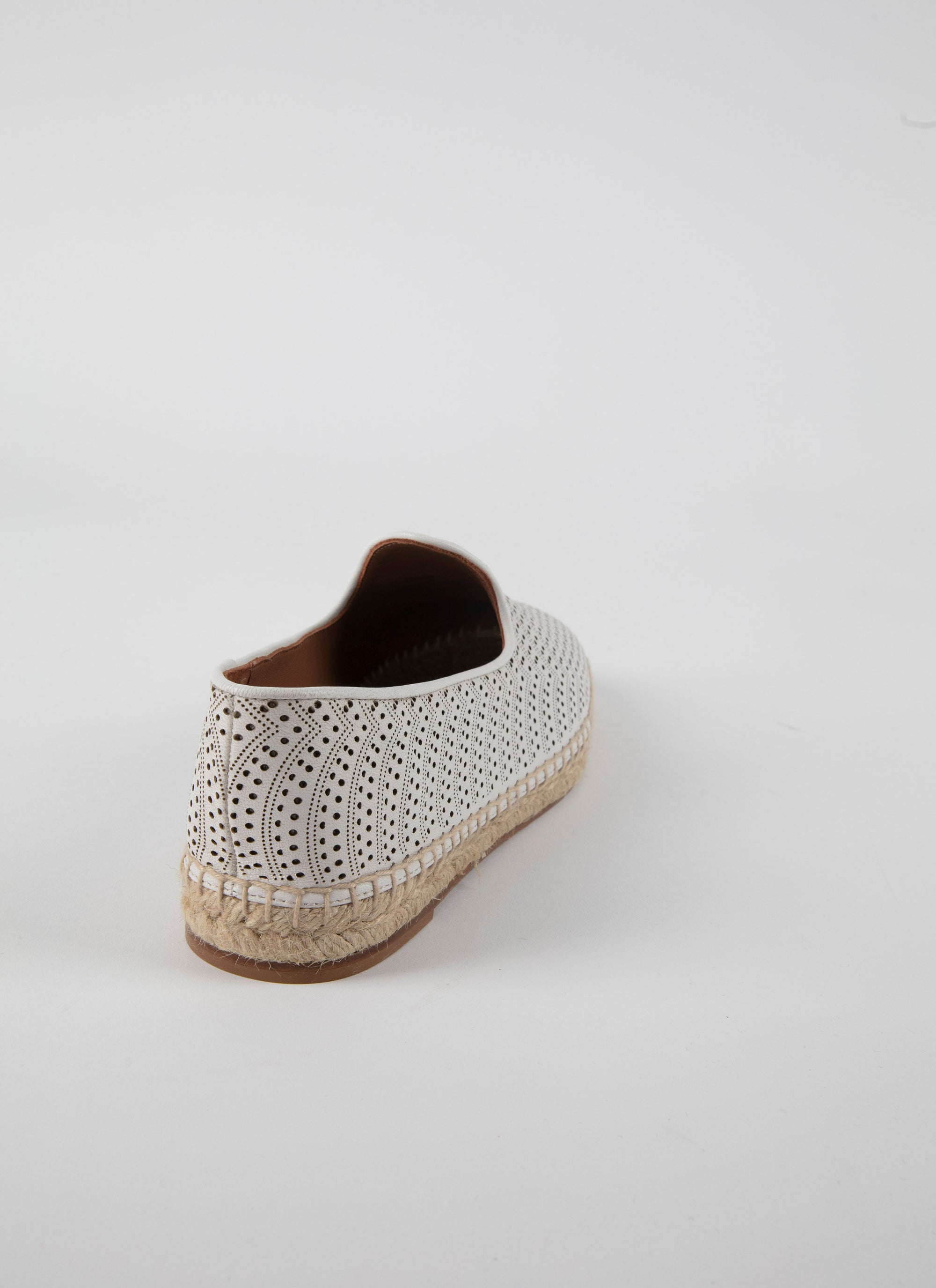 Openwork espadrilles in leather - Off White