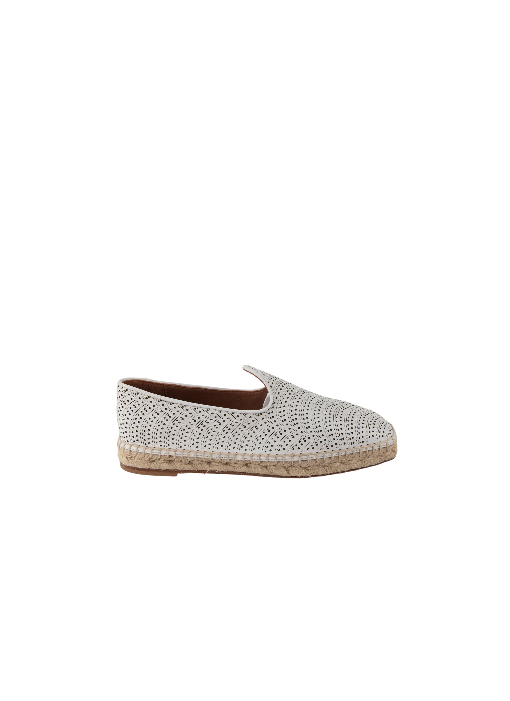 Openwork espadrilles in leather - Off White