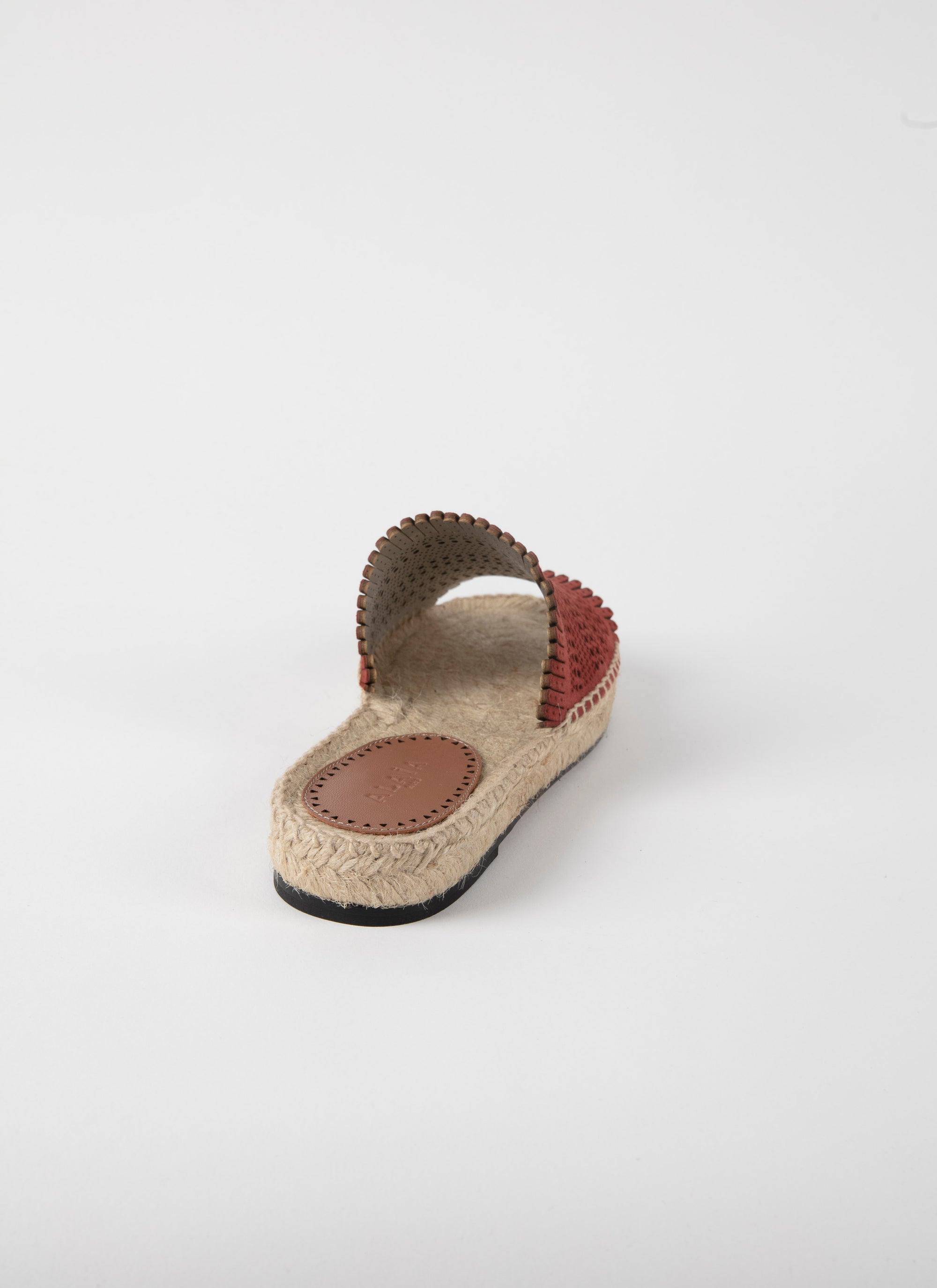 Espadrilles en cuir ajourées bi-matière - Namibie