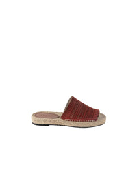 Espadrilles en cuir ajourées bi-matière - Namibie