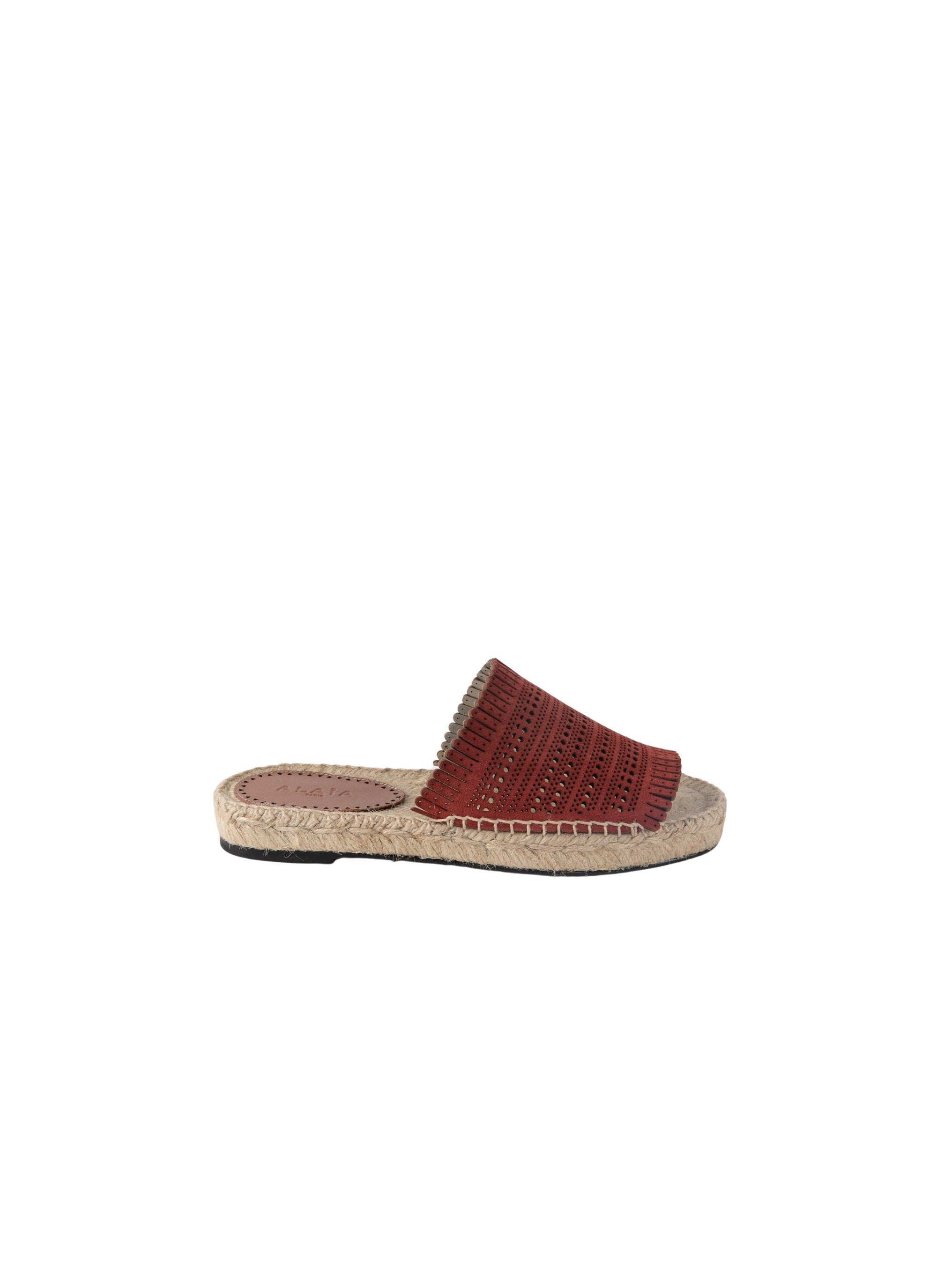Espadrilles en cuir ajourées bi-matière - Namibie