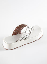 Leather platform sandals - Off White