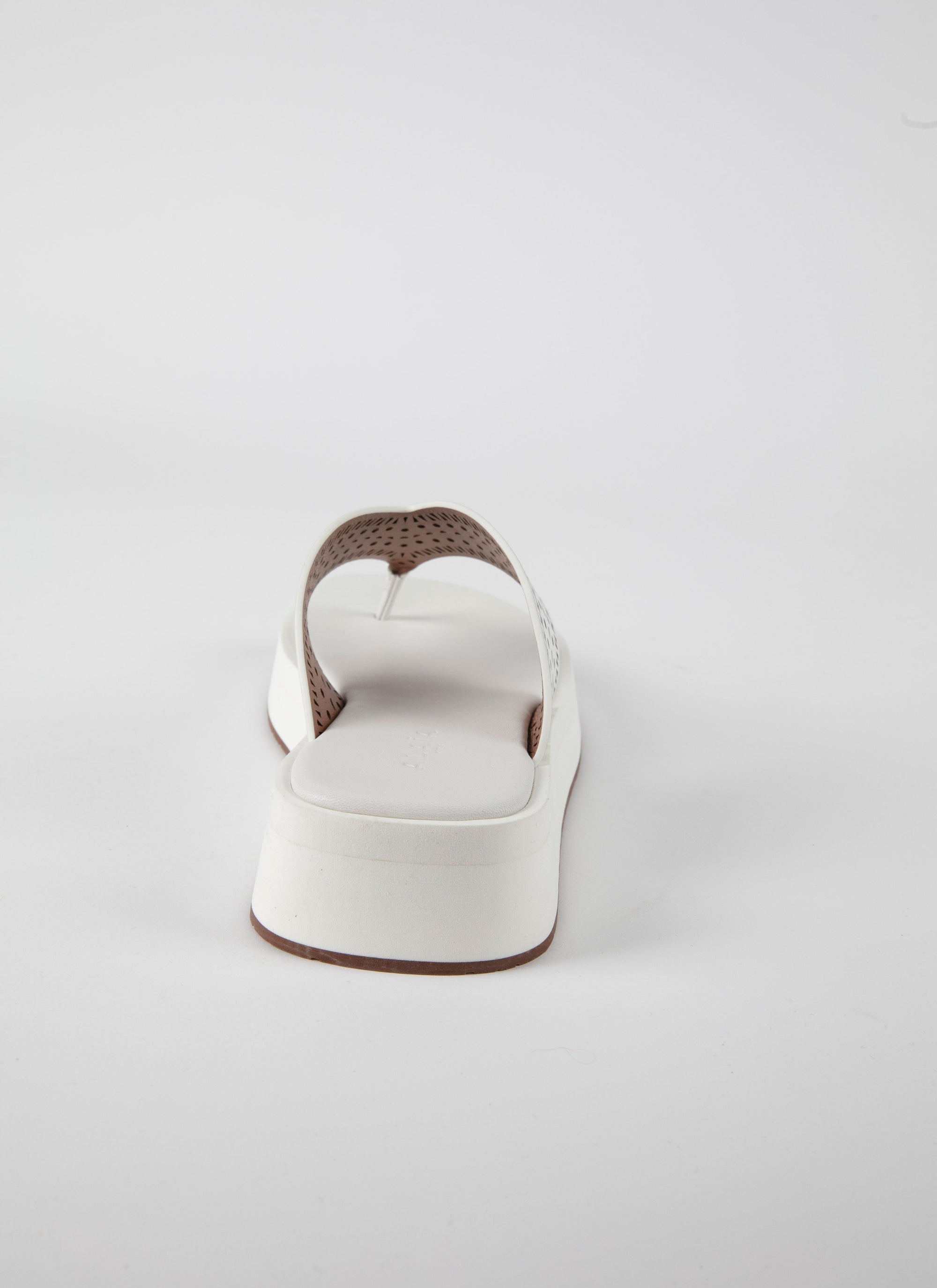 Leather platform sandals - Off White