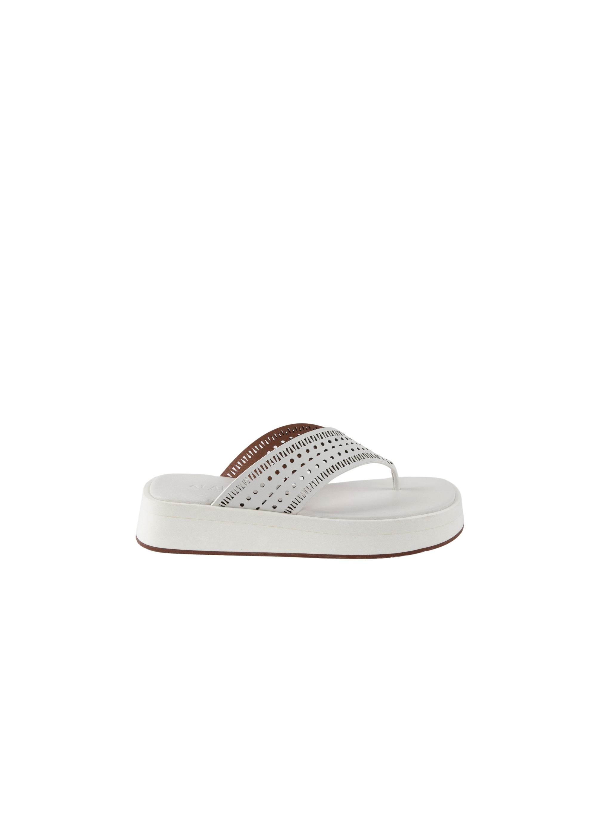 Leather platform sandals - Off White