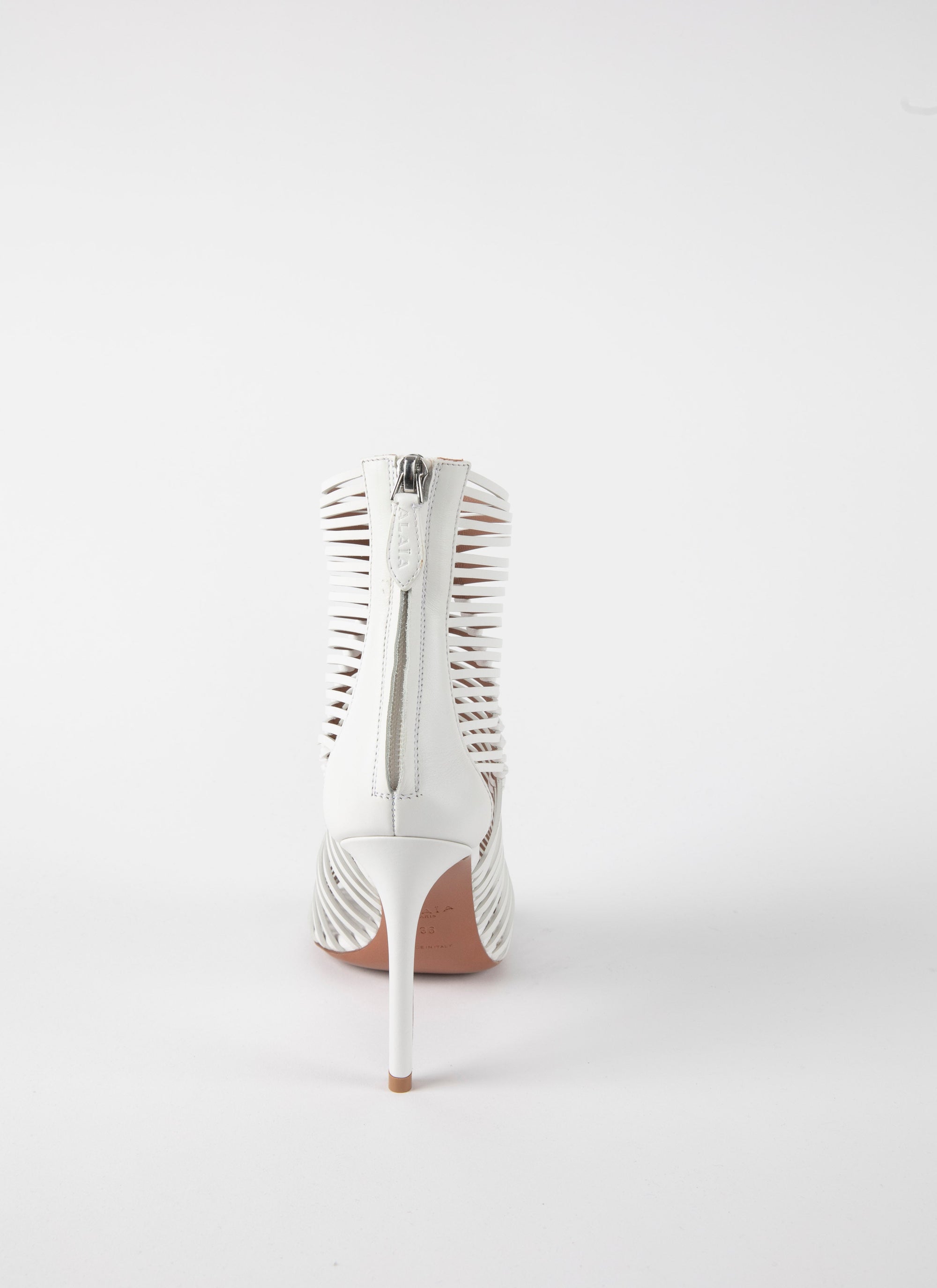 100 plaited sandals in leather - Off White