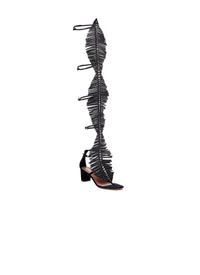 Sandales 60 en cuir - Noir