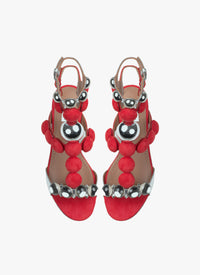 Sandales plates Bombe en cuir - Laque