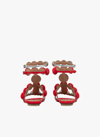 Sandales plates Bombe en cuir - Laque