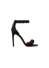 Bombe 110 satin sandals - Black