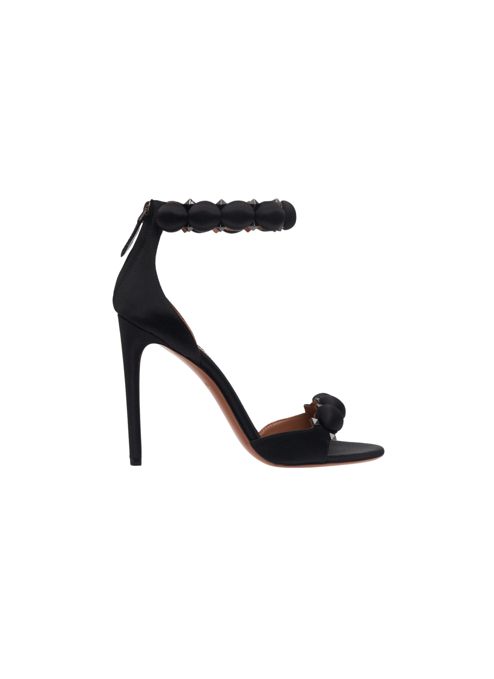 Bombe 110 satin sandals - Black