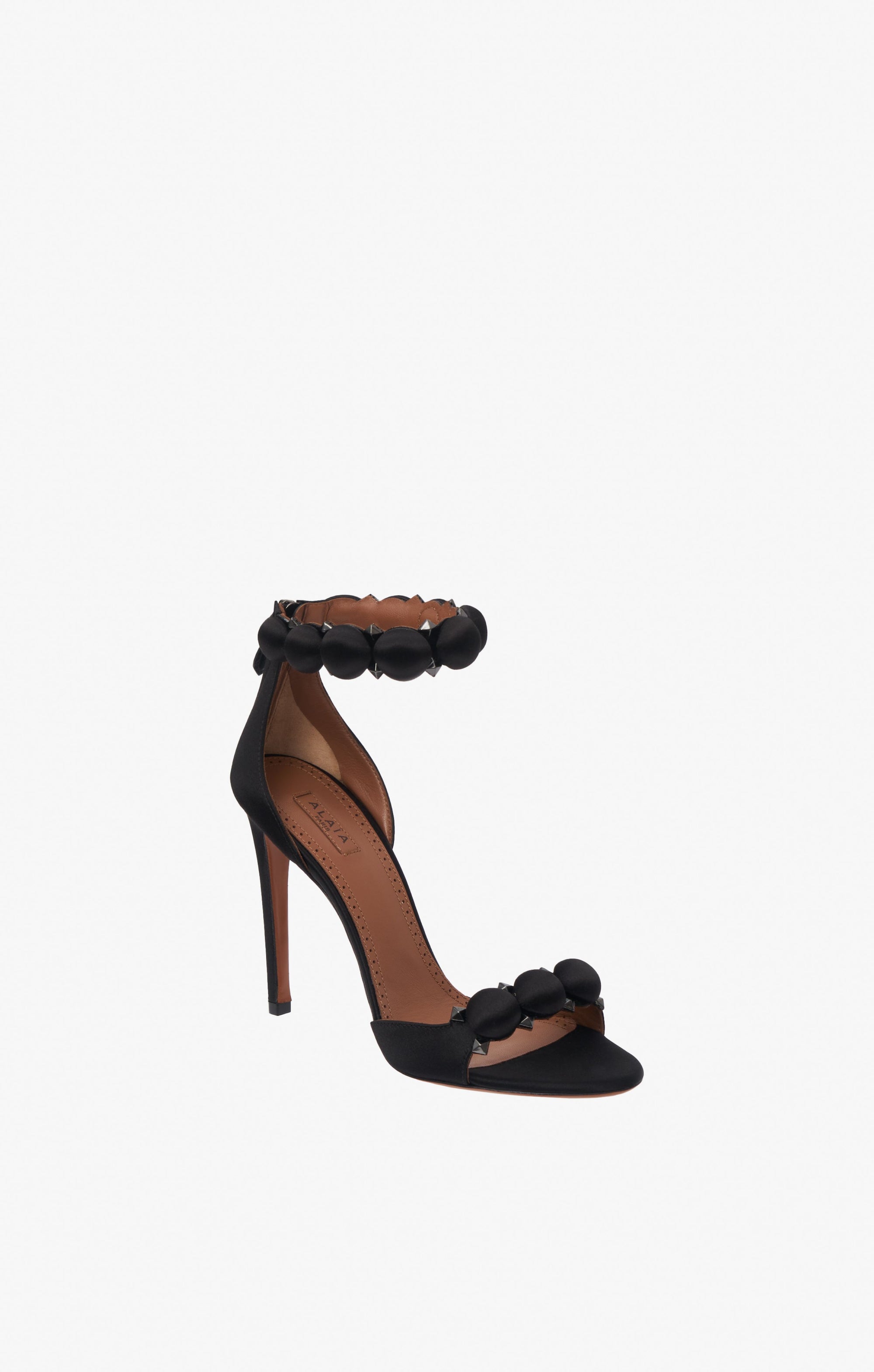 Bombe 110 satin sandals - Black