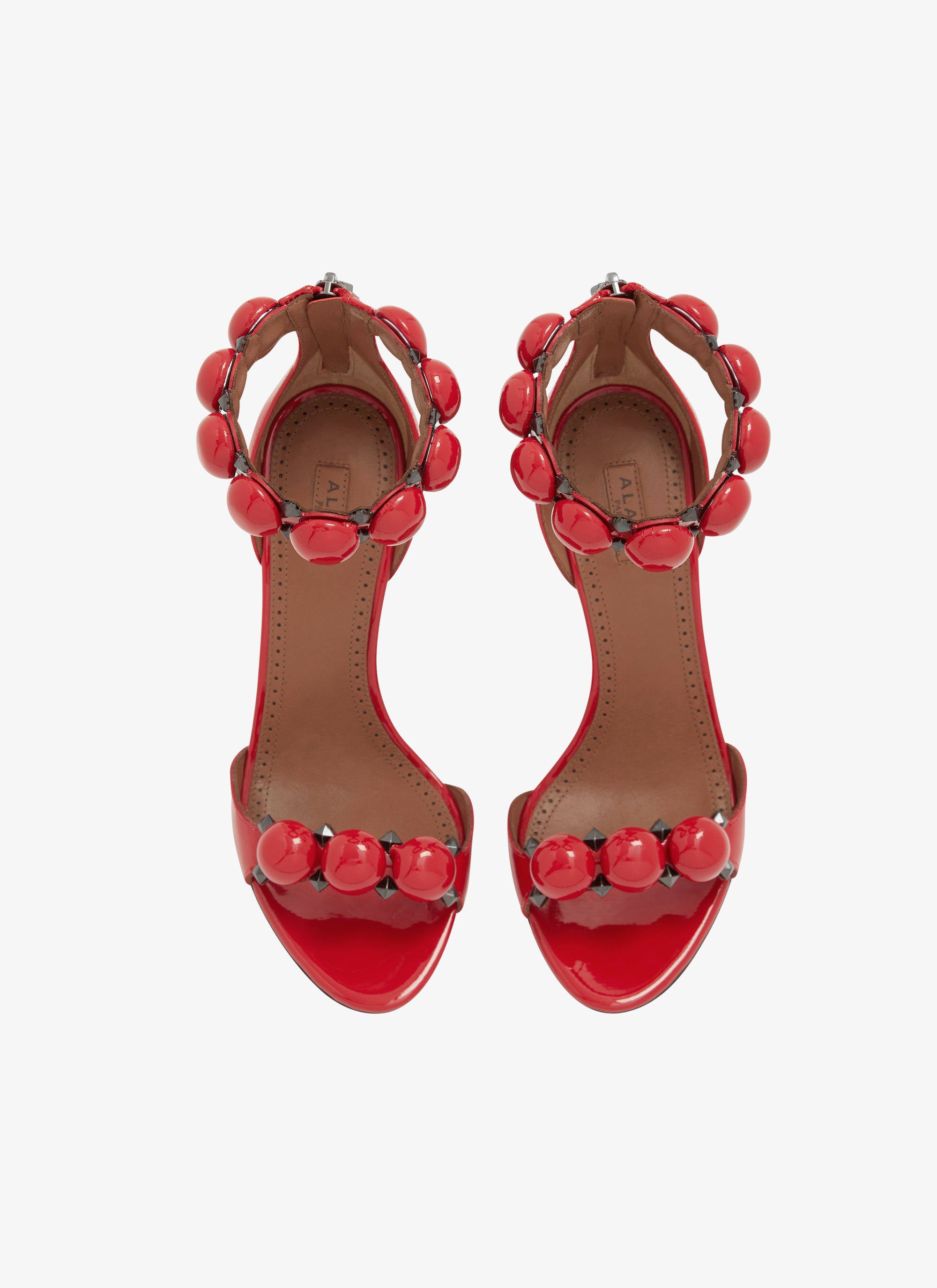 Bombe 90 Leather Sandals - Lacquer