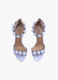 Sandales Bombe 90 en cuir - Parme Clair