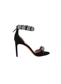 Sandales Bombe 90 en cuir - Noir