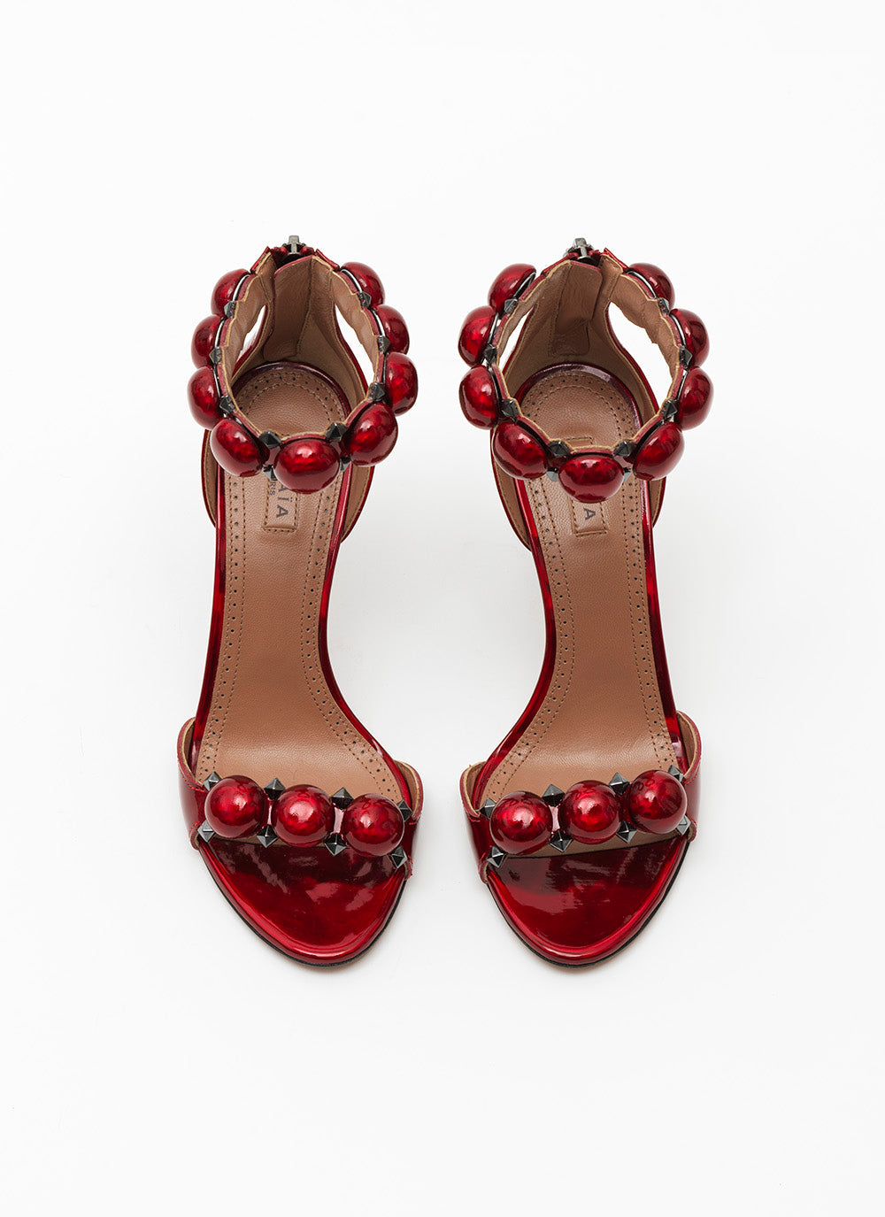 Sandales Bombe 90 en cuir - Reflex Rouge