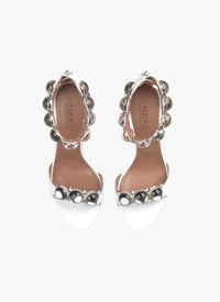 Leather Bombe Sandals - Off White