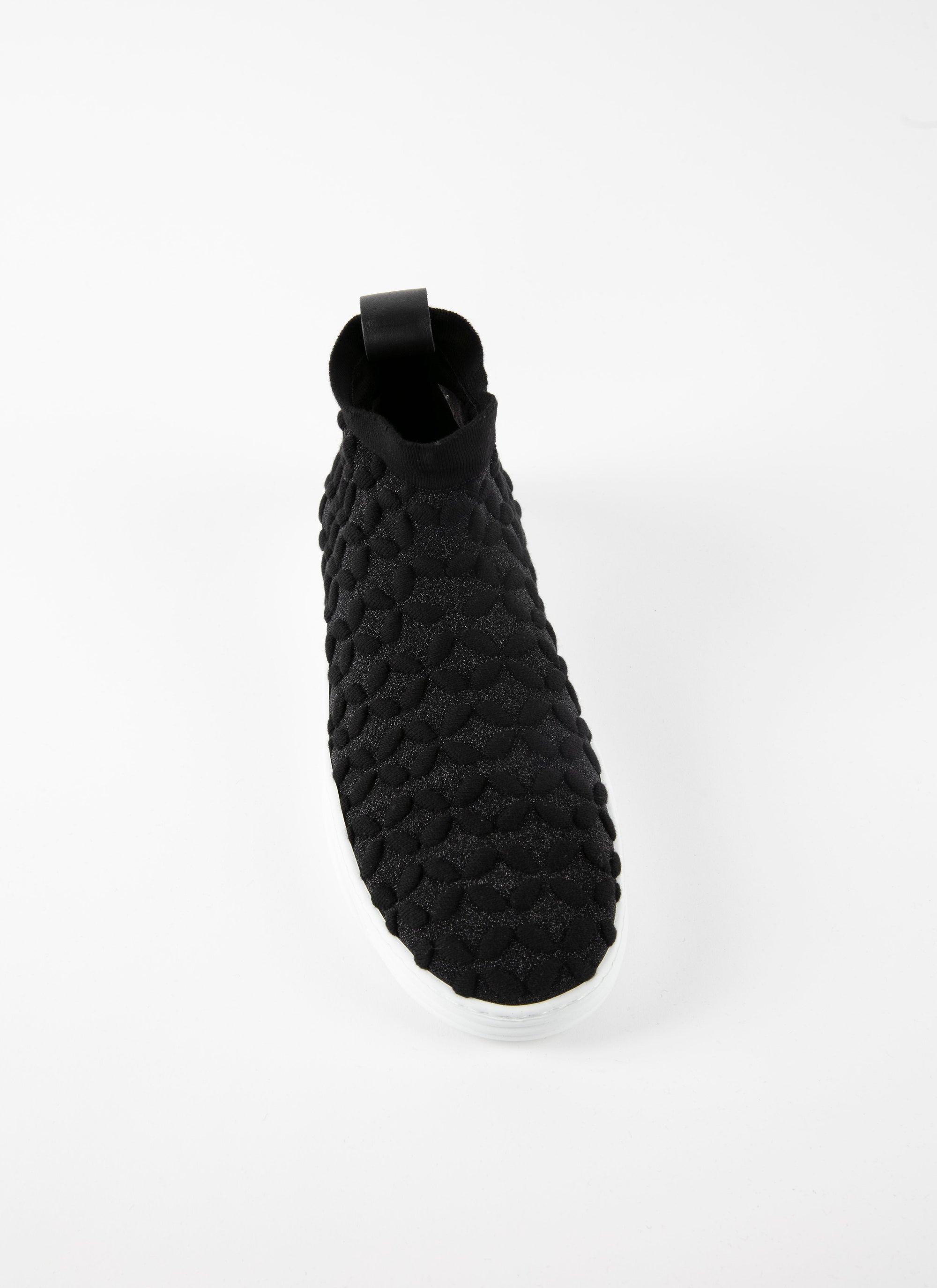 Baskets pétales en cuir - Noir