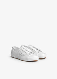Baskets en toile et résille - Blanc Cassé