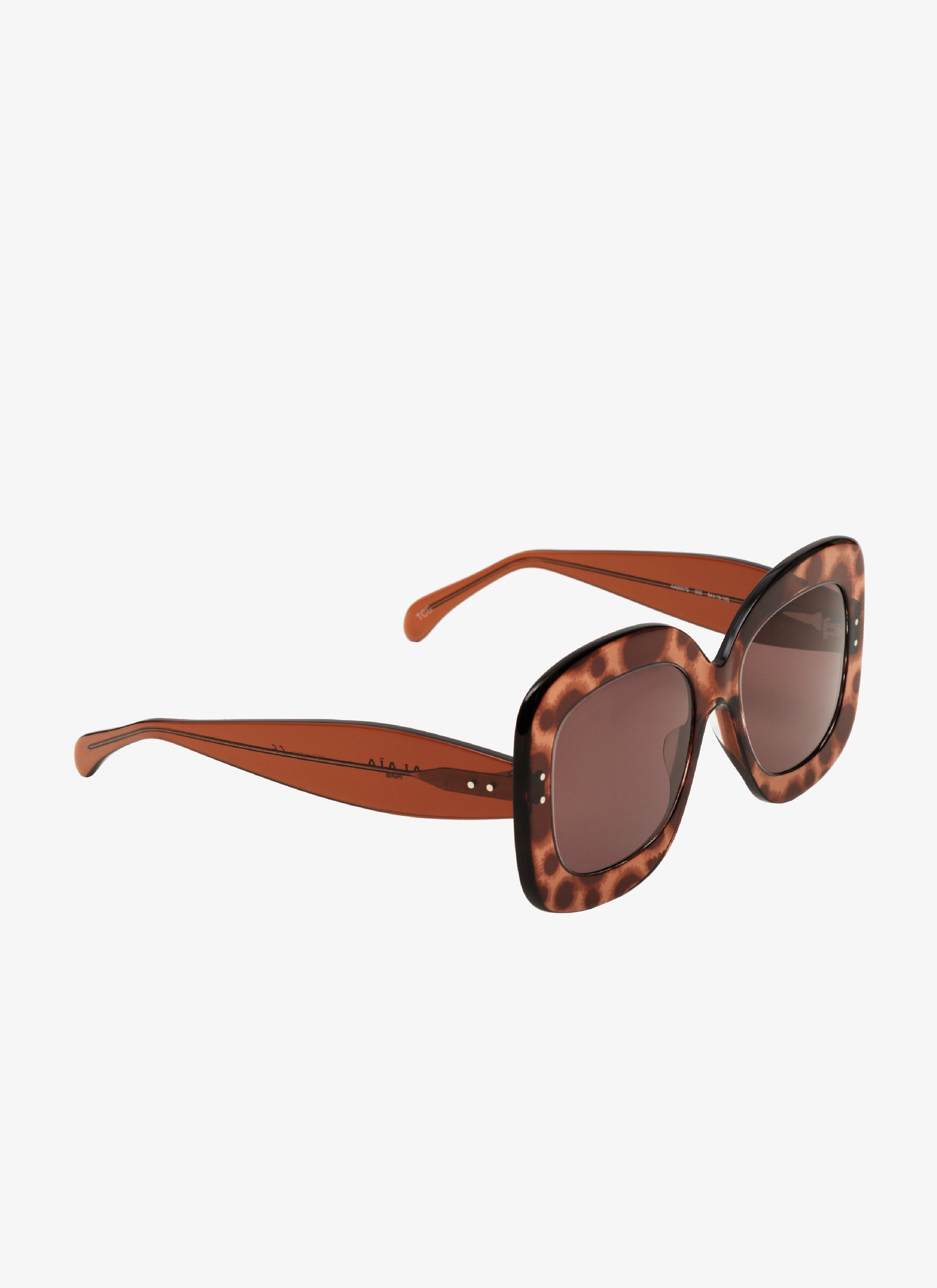 Lunettes rectangulaires - Marron