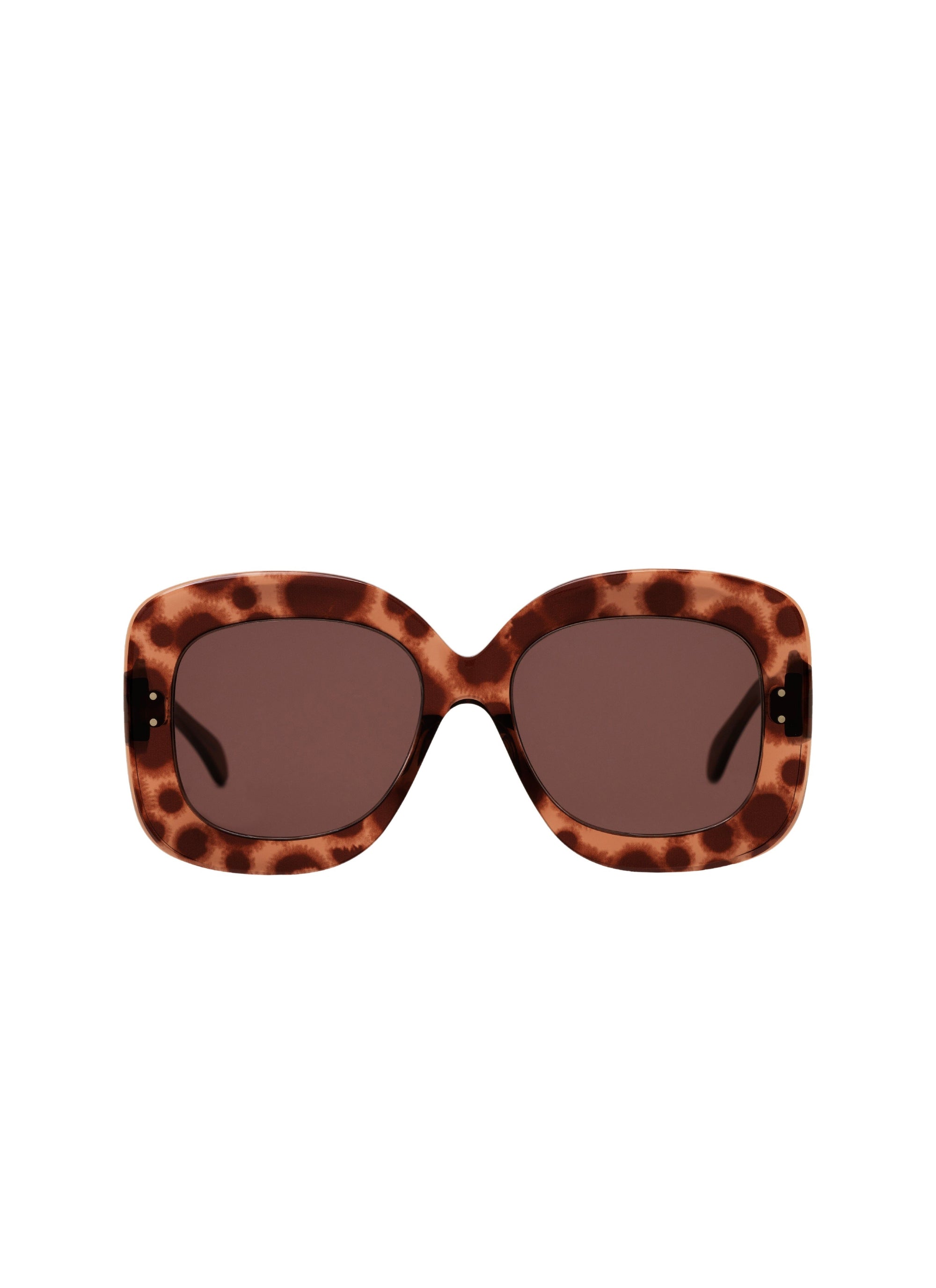 Lunettes rectangulaires - Marron