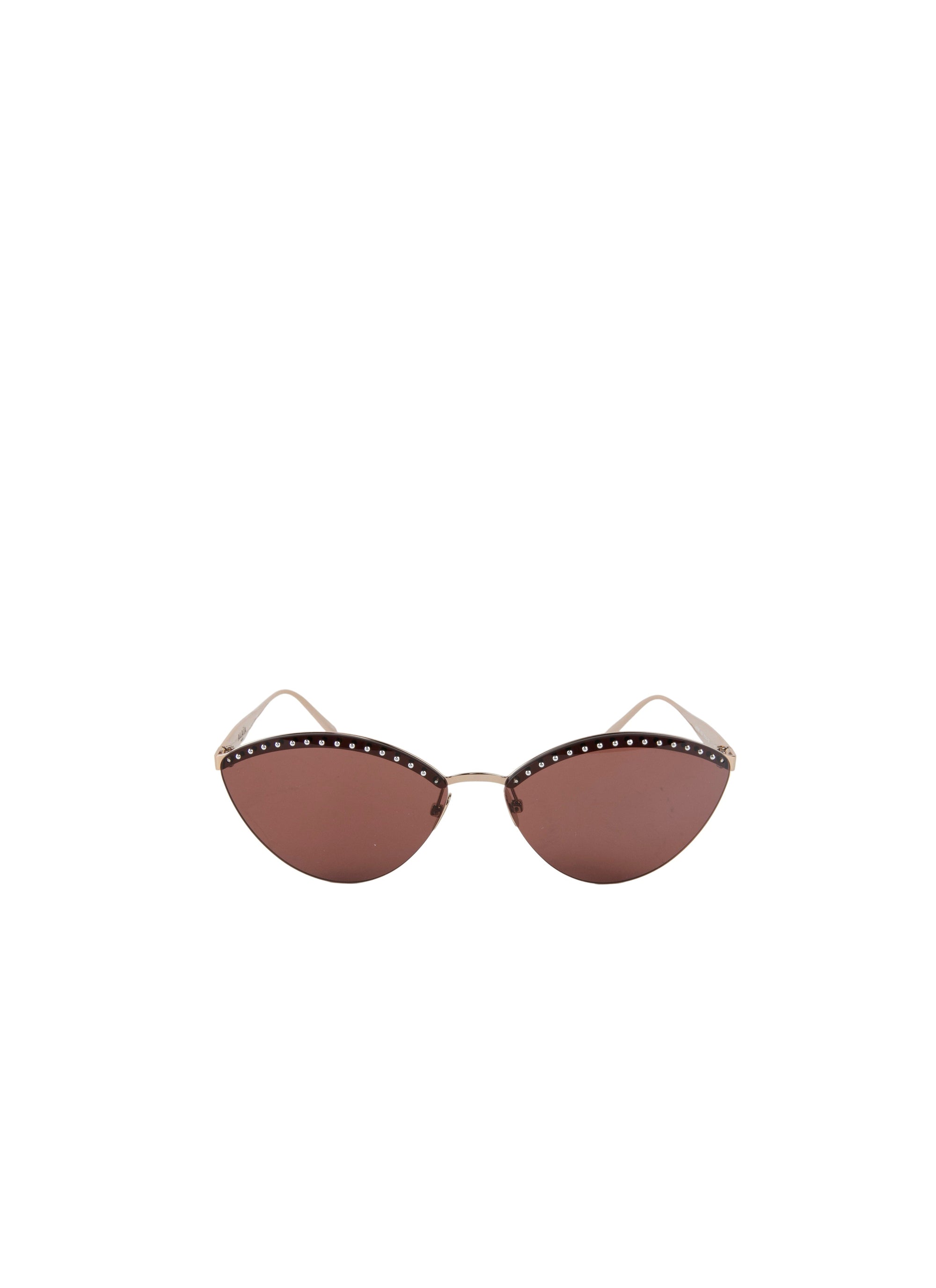 Round glasses n°61 - Gold & Brown