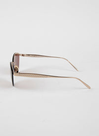 Round glasses n°61 - Gold & Brown