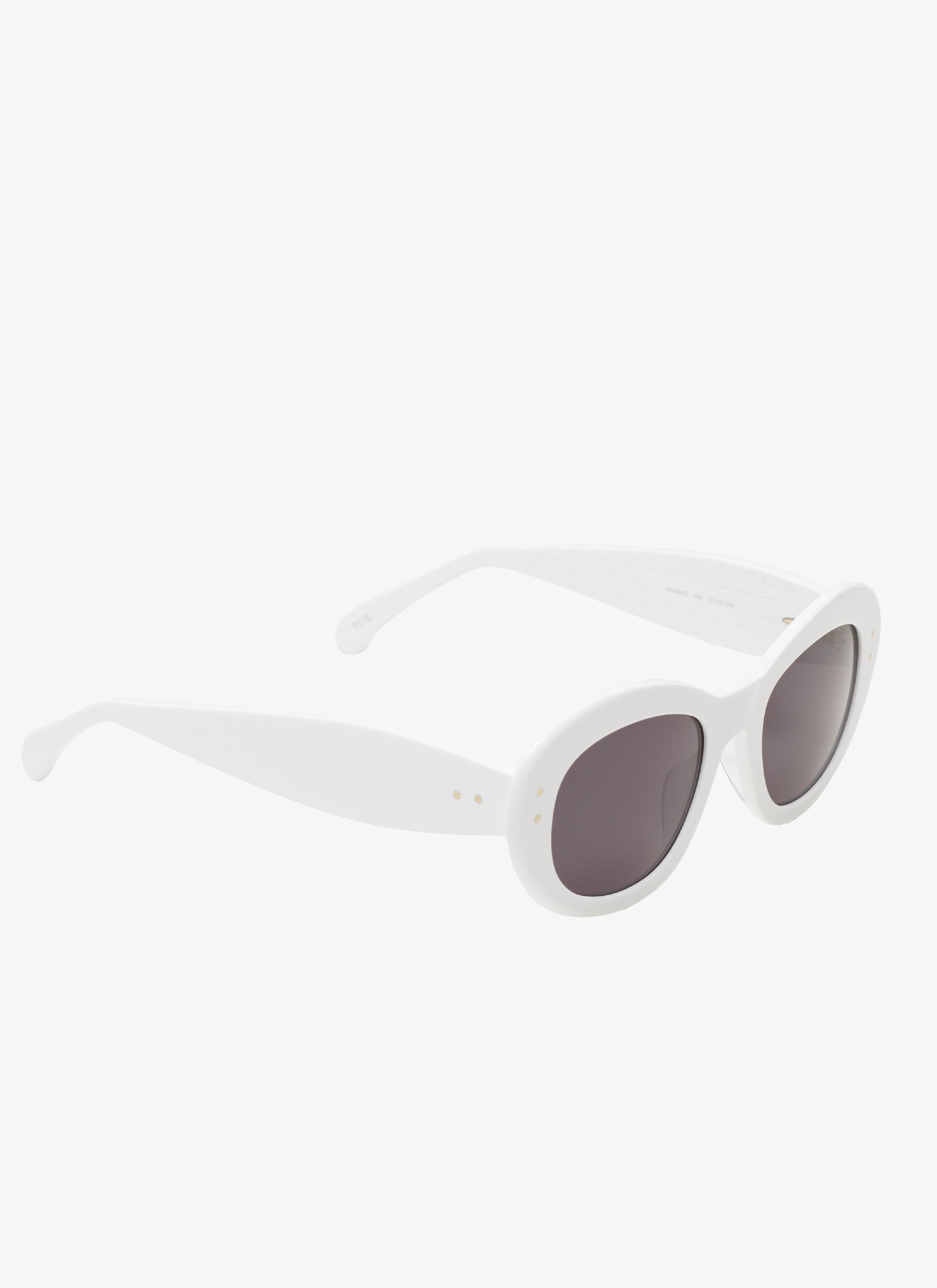 Contrast oval glasses - White & Grey