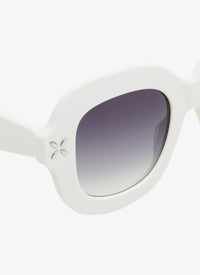 Squared oversize sunglasses - White & Grey