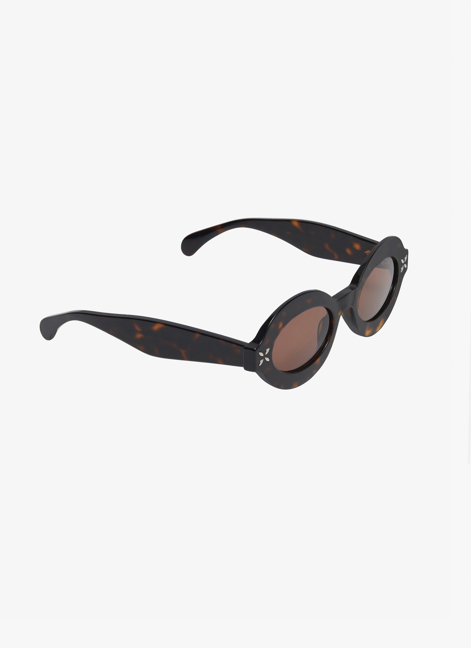Oval Sunglasses - Havana & Brown