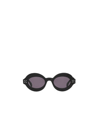Lunettes de soleil ovales - Noir & Gris