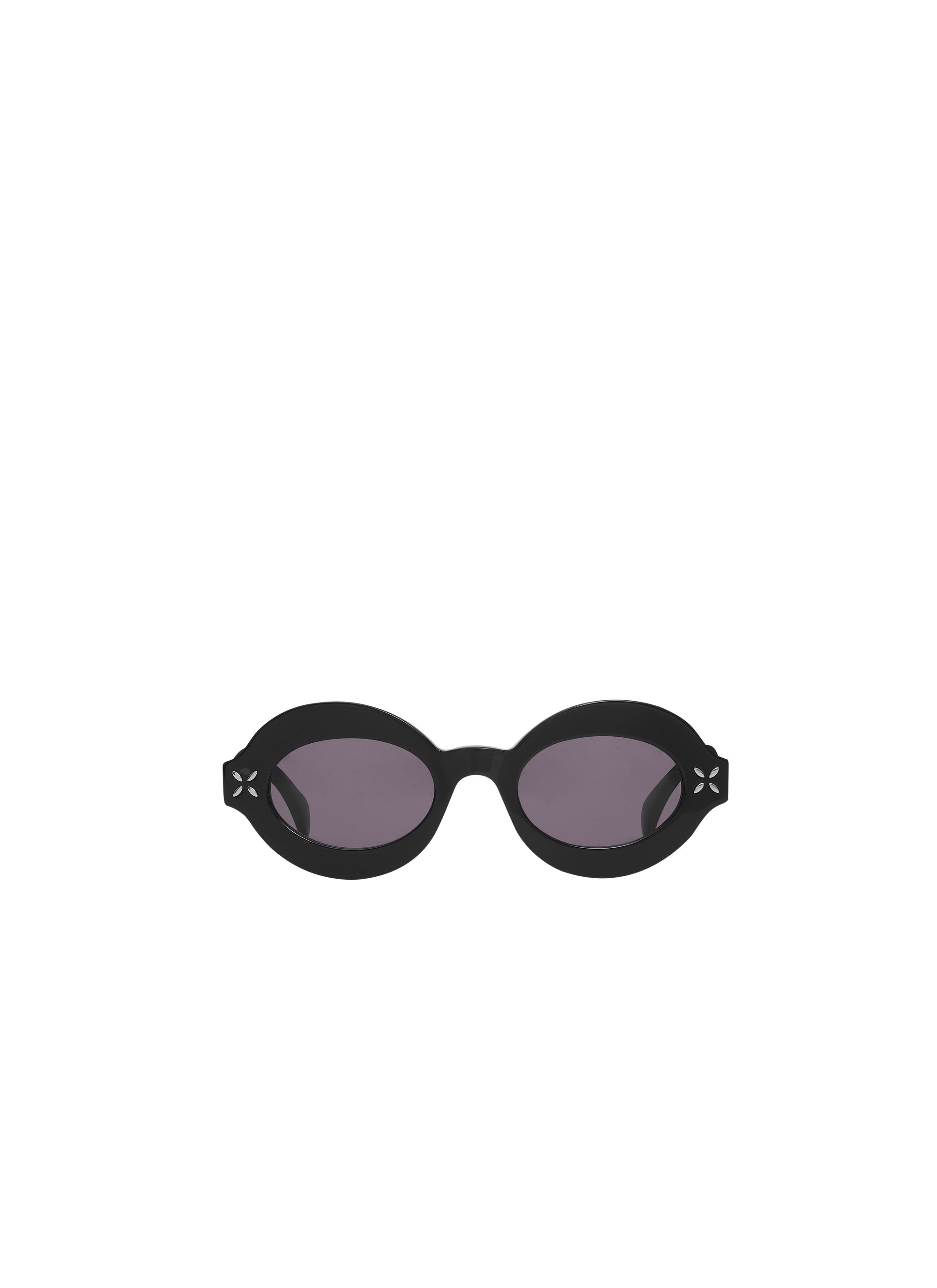 Lunettes de soleil ovales - Noir & Gris
