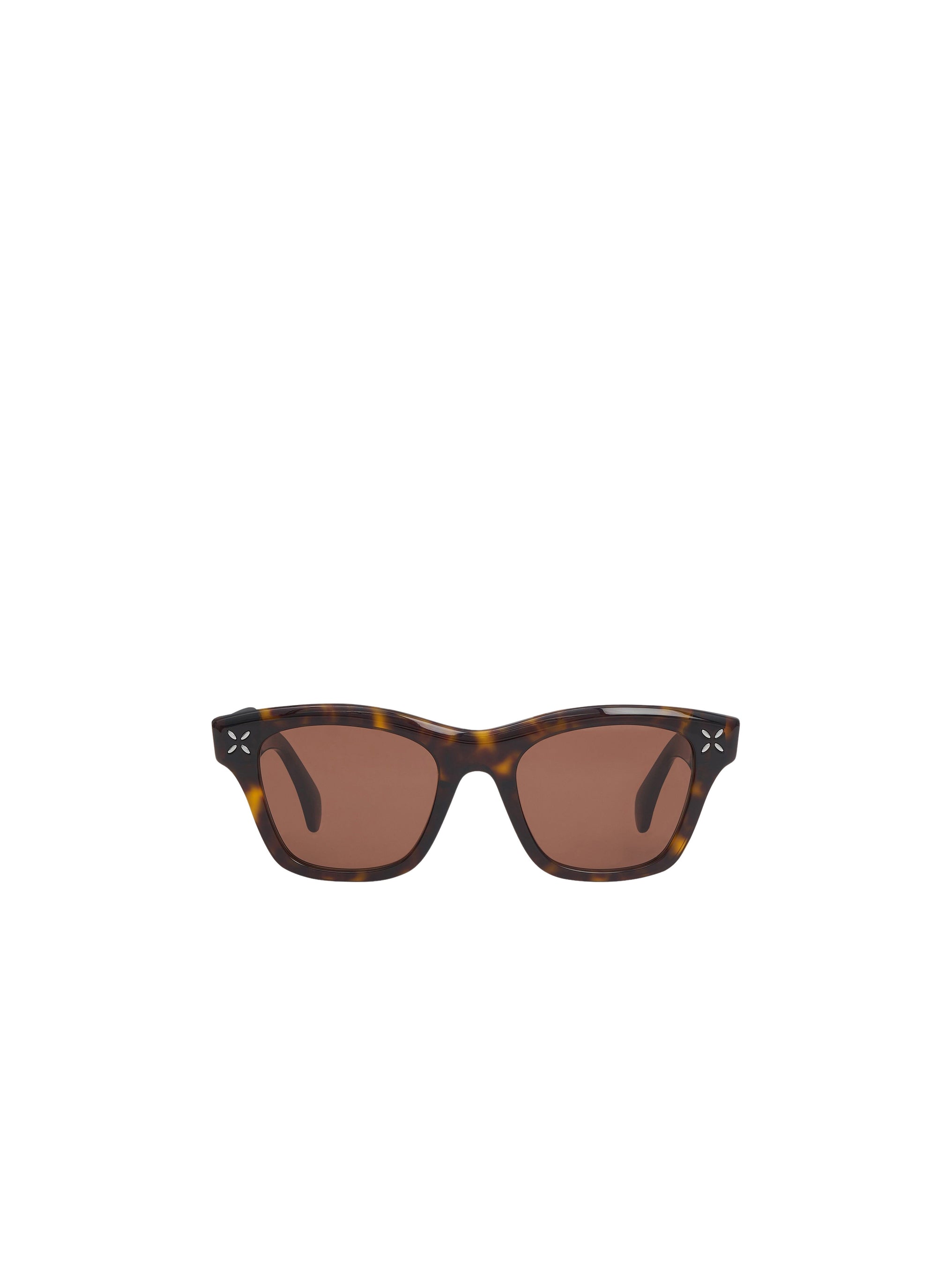 Rectangular Sunglasses - Havana & Brown