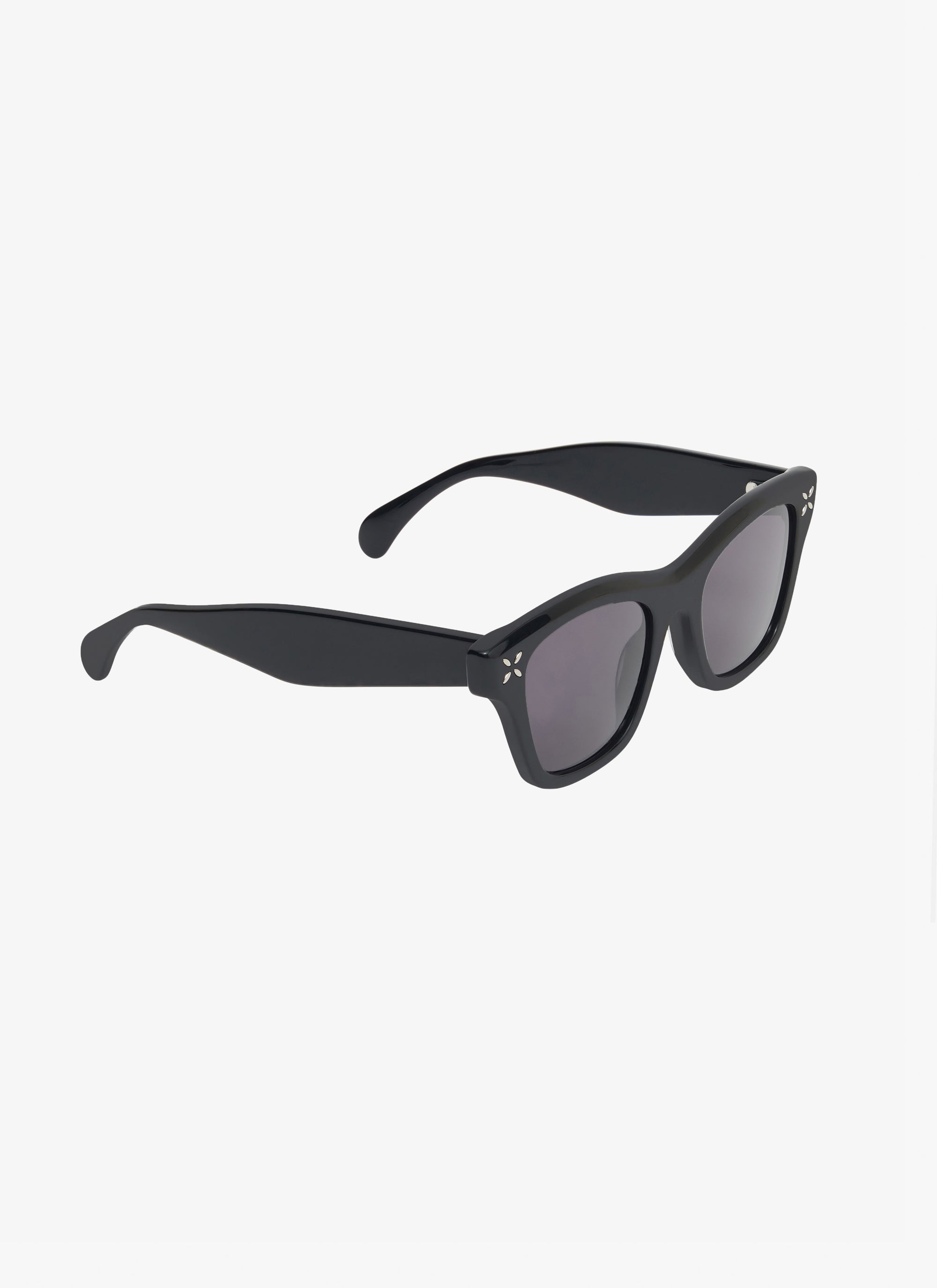Lunettes de soleil rectangulaires - Noir & Gris