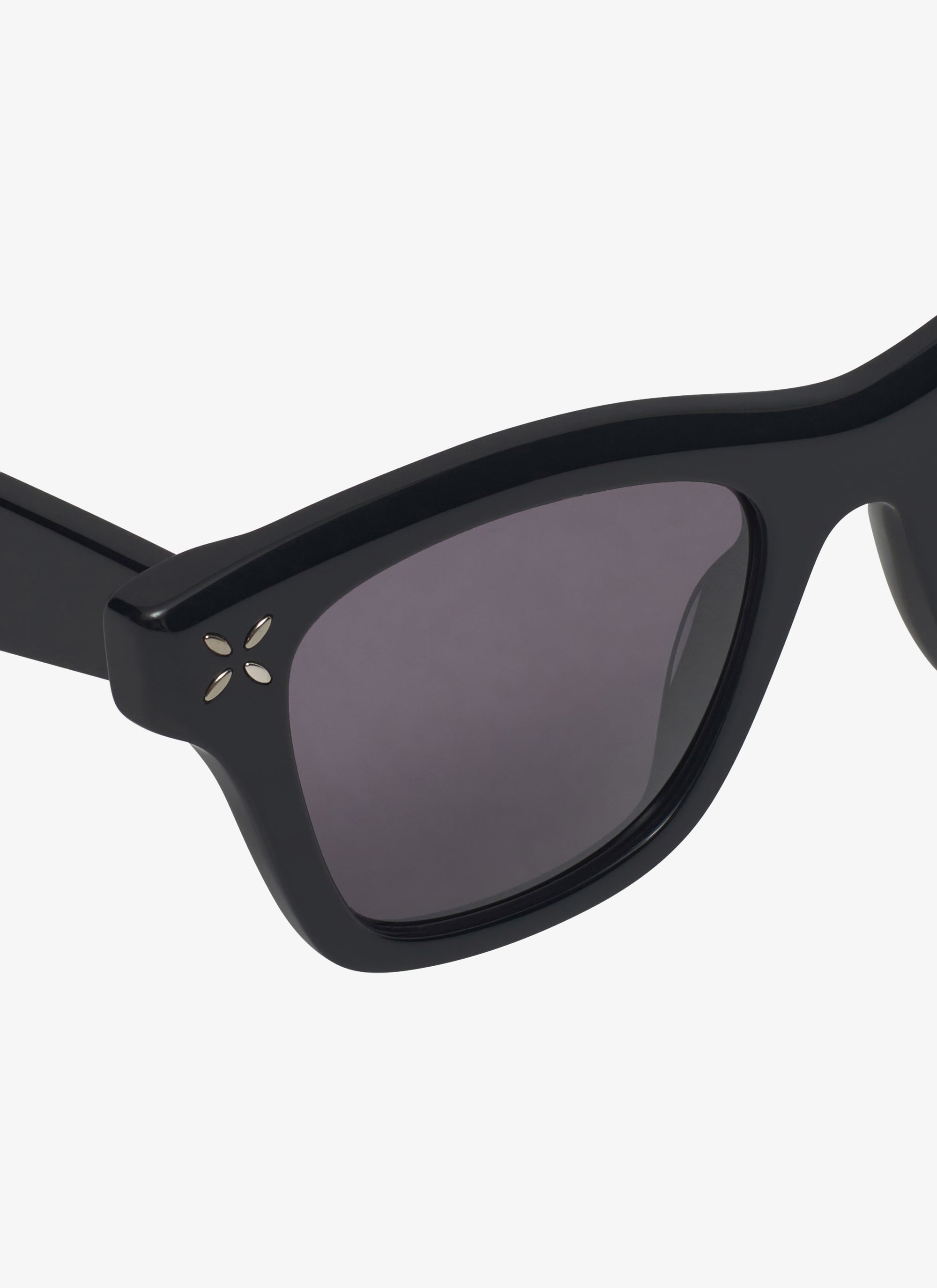 Lunettes de soleil rectangulaires - Noir & Gris